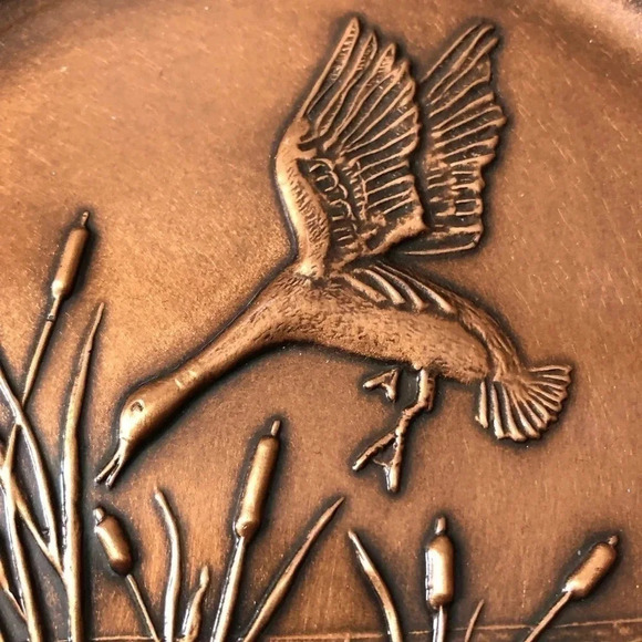 Vtg Gilbert Giles Copper  Decor Plate - Picture 5 of 9